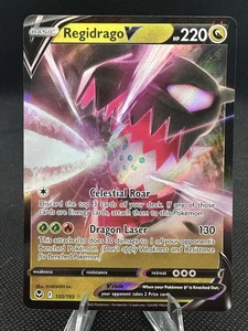 Regidrago V 135/195 Pokémon Sword & Shield Silver Tempest Holo NM - Picture 1 of 2