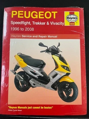 PEUGEOT SPEEDFIGHT-TREKKER-VIVACITY 1996-2008 HAYNES MANUAL P/N 3920 - Image 1 of 2