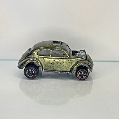 Hot Wheels Redline Custom Volkswagen US  OLIVE - White interior ~Original 16!~ - Image 1 of 4