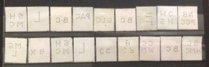 *UNUSUAL* GB QEII PERFINS Nice😊 18pcs as seen (trial lot)I - Picture 1 of 2