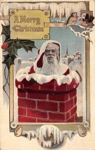 #K1584   CHRISTMAS     POSTCARD,     SANTA - Picture 1 of 2