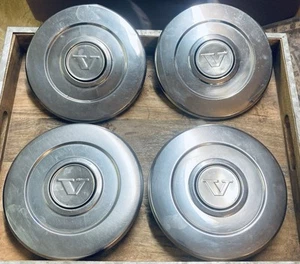 Set Of Volvo 240 740 14" 15" Stainless Steel Hubcaps - Picture 1 of 2