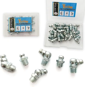 5/16 -24 18Pcs Grease Fitting Assortment Straight 45 90 5/16-24 18Pcs, Sliver - Bild 1 von 3