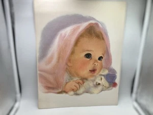 Tessuto bagno settentrionale coperta rosa stampa bambina American Beauty F gancio 11x14 - Foto 1 di 2