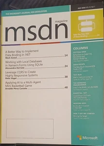 2016 JULY MSDN MAGAZINE - Take the Pain Out of Data Binding - Picture 1 of 2