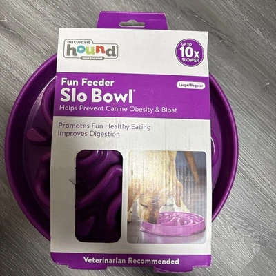 Outward Hound Slo Bowl Mini 10x Slower Fun Feeder Turquoise Holds 2 Cups - Image 1 of 2