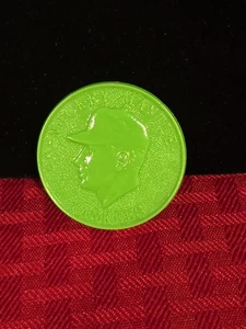 Mickey Mantle 1959 Green Armour Hot Dog Baseball Coin NY New York Yankees - Picture 1 of 3