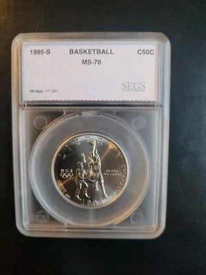 1995-S Olympic Basketball 50C, SEGS M S 70 - Image 1 of 2