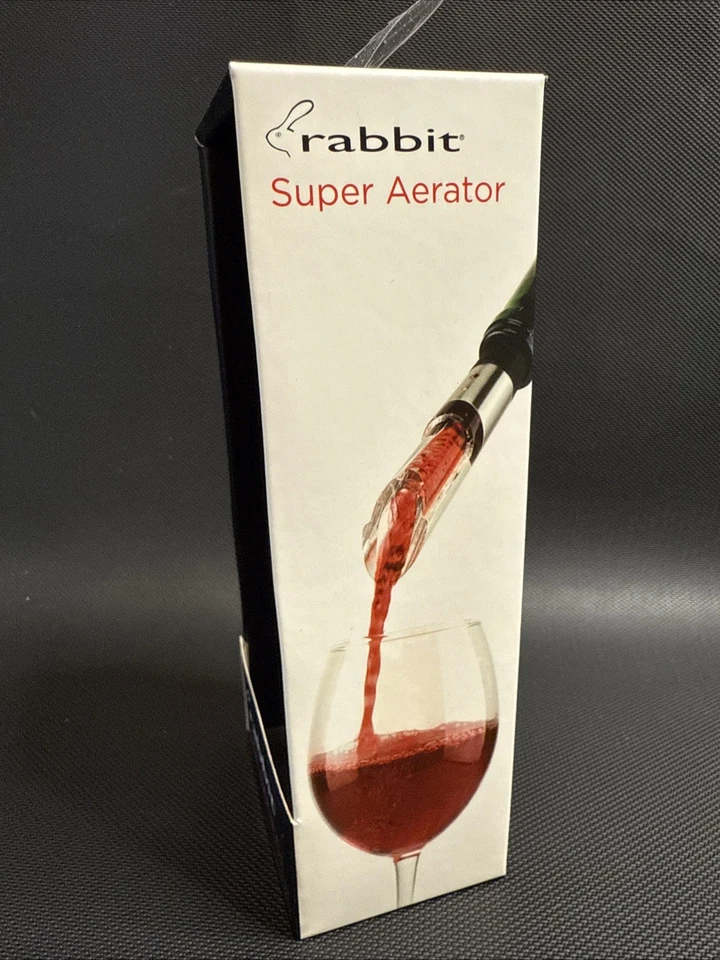 Rabbit W6127 Super Wine Aerator and Pourer Clear