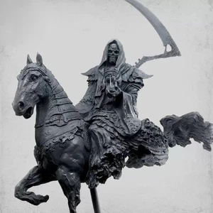 1/16 Resin Model Kit Undead Rider of Death Fantasy Unpainted - Picture 1 of 7