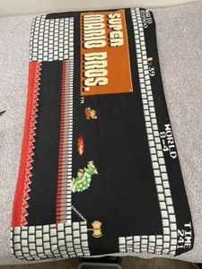 Nintendo Super Mario Bros Retro Style Fleece Throw Blanket - 60” X 32” - Picture 1 of 10