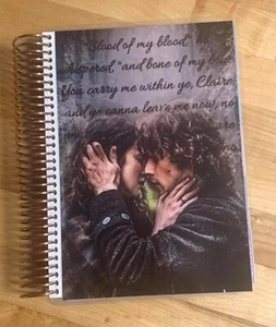 Juego de 4 cubiertas inspirado en Outlander Show para uso con planificador espiral bobina Erin Condren A5 - Imagen 1 de 3