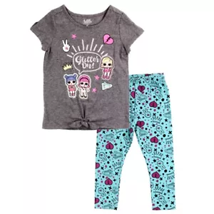 LOL Surprise Little Girls Glitter On! Top & Leggings Outfit Set☆L.O.L. Surprise! - Picture 1 of 2