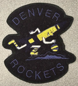 1971-73 DENVER ROCKETS ABA BASKETBALL HARDWOOD CLASSICS 6,5" CHENILLE TEAM PATCH - Bild 1 von 2