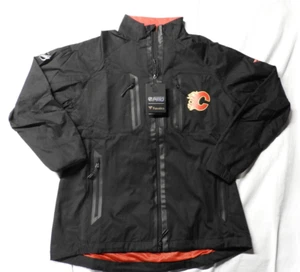 Fanatics Calgary Flames - Pro Locker Room Rink Jacket - Medium - Black - NWT - Picture 1 of 5