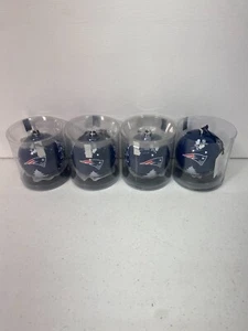 New England Patriots Football NFL Round Plastic Christmas Ornament - Lot of 4 - Picture 1 of 9