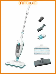 BLACK & DECKER FSMH13E5 SCOPA VAPORE 1300W 380ML 5IN1 BIANCO/AZZURRO - Foto 1 di 11