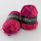 2balls x 50g New Soft Colorful Children Cotton Hand dyed Wool Scarf Yarn Knit 16