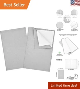 2-Piece Large 10x12in Jewelry Polishing Cloth - Shines Gold, Silver & Platinum - Picture 1 of 8