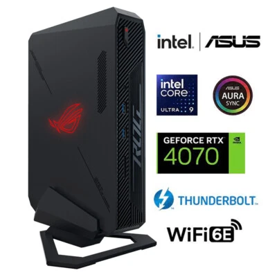 ASUS ROG NUC Gaming PC Desktop Computer Intel 14th Ultra 9 185H 64GB+2TB RTX4070 - Image 1 of 4