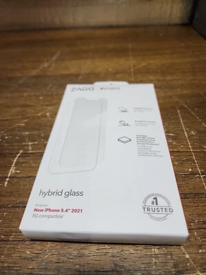 Zagg For iPhone 5.4” 2021 Zag Hybrid Glass Impact Scratch  screen protector - Image 1 of 3
