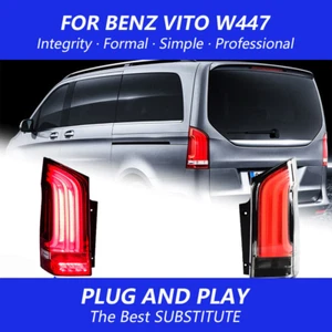 2x LED Dynamic Rear Tail Light Brake Lamps For Mercedes Benz Vito W447 2015-2022 - Picture 1 of 20