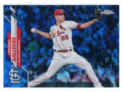 2020 Topps Chrome Update Sapphire Giovanny Gallegos St. Louis Cardinals #U-162 - Image 1 of 2