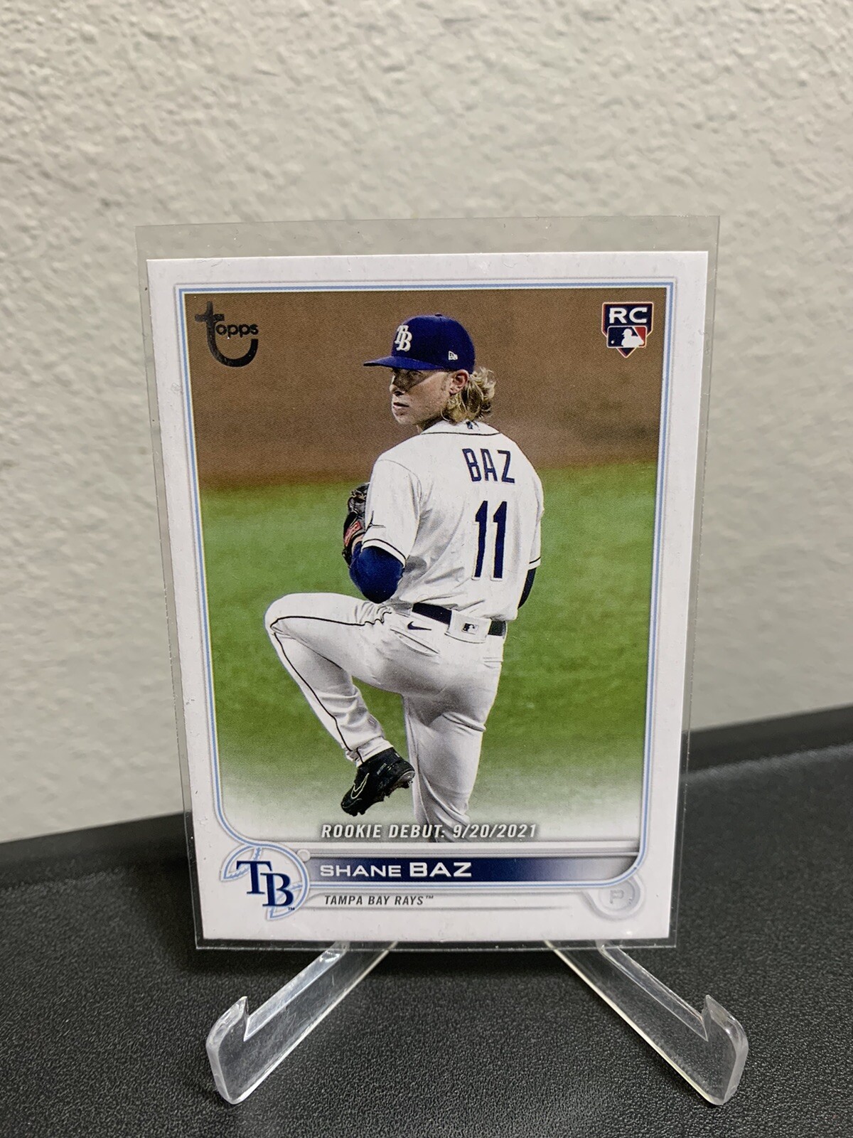 2022 Topps Update Vintage Stock #US240 Shane Baz Rookie RC #/99 - Tampa Bay Rays