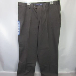 Pantaloni Croft & Barrow Premium Flat Front senza ferro da uomo taglia 38x30 nuovi con etichette 100% cotone - Foto 1 di 6