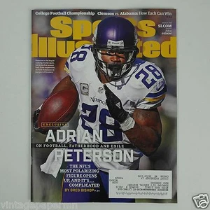 Sports Illustrated Adrian Peterson Minnesota Vikings 1/11/16 Alabama - Picture 1 of 2