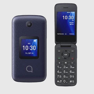 NEW! Alcatel GO FLIP 4 4056W BLUE T-Mobile 4G LTE Easy to Use Senior Flip Phone - Picture 1 of 7