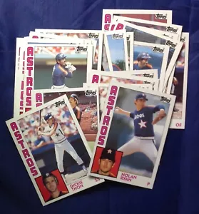 Set 29 carte squadra Topps Houston Astros 1984 nuove o migliori Ryan - Foto 1 di 1