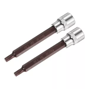 3/8-Inch Drive T30 Torx Bit Socket S2 Steel Cr-V 100mm Length 2 Pcs - Picture 1 of 4