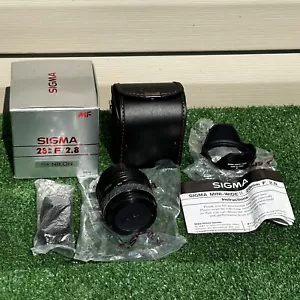 Sigma MF Mini Wide 28mm F/2.8 Multi Coated Camera Lens For Nikon Made In Japan - Picture 1 of 17