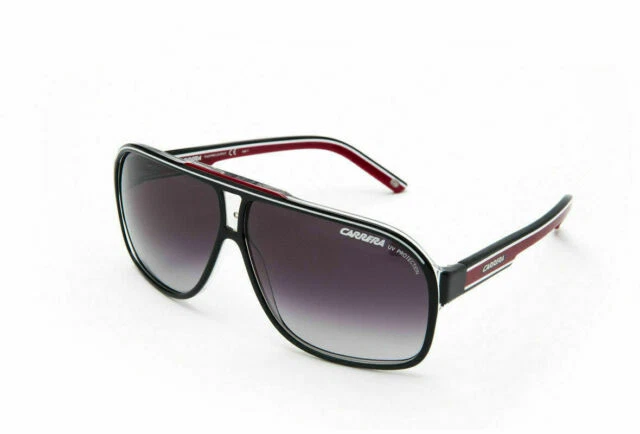 Carrera Grand Prix 2 T4O/9O Sonnenbrille für Herren - Crystal Black White Red/Dark Grey SF