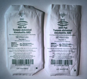 Caring (2) ABD Pad Tampon Abdominal 5”x9” REF PRM21450 Quantity 2 - Picture 1 of 6