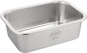 PEDAY Large Dog Water Bowl 304 Stainless Steel Extra Large Dog Bowl for Big & X - Picture 1 of 3