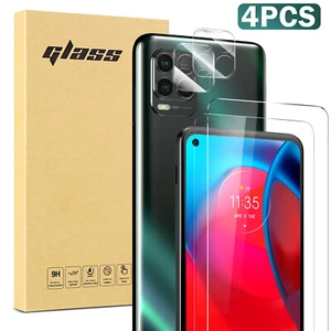 For Moto G Stylus 5G (2021) Tempered Glass Screen + Camera Protector -2 Pack - Picture 1 of 14