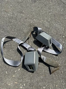 73-91 Chevy K5 Blazer GMC Jimmy FRONT SEAT BELTS LH and RH Retractors Gray - Picture 1 of 18