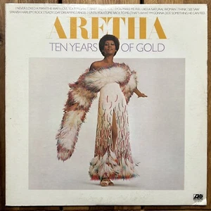 Aretha Franklin Ten Years of Gold LP Atlantic SD 18204 1976 Vinyl w Inner Sleeve - Picture 1 of 6