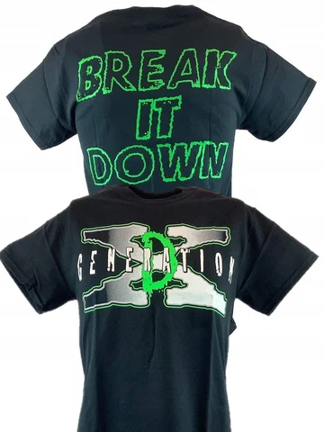 DX Break It Down D-Generation X Mens Black T-shirt Cover