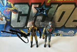 GI Joe 2 Figures PIT VIPER (v1) NEUROTOXIN (v1) Cobra Army Builder - Picture 1 of 5