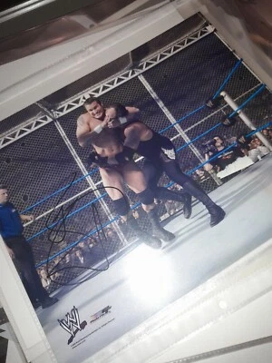 Arquivo fotográfico promocional assinado por Randy Orton Wwe Wwf 8x10 - Imagem 1 de 4