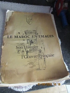 Le Maroc en Images Son Histoire l'Oeuvre Française 39 Planches 5e Bureau - Imagen 1 de 24