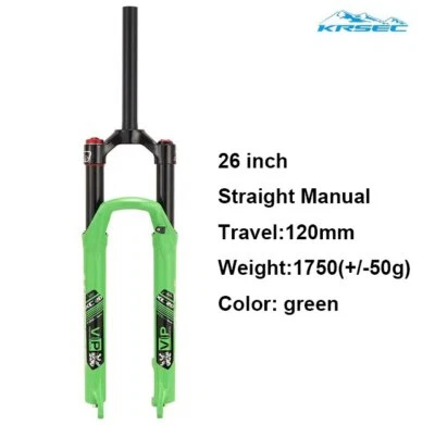 Horquilla neumática bicicleta MTB suspensión rebote ajuste 26/27,5/29er horquilla bicicleta  Foto 1 de 4