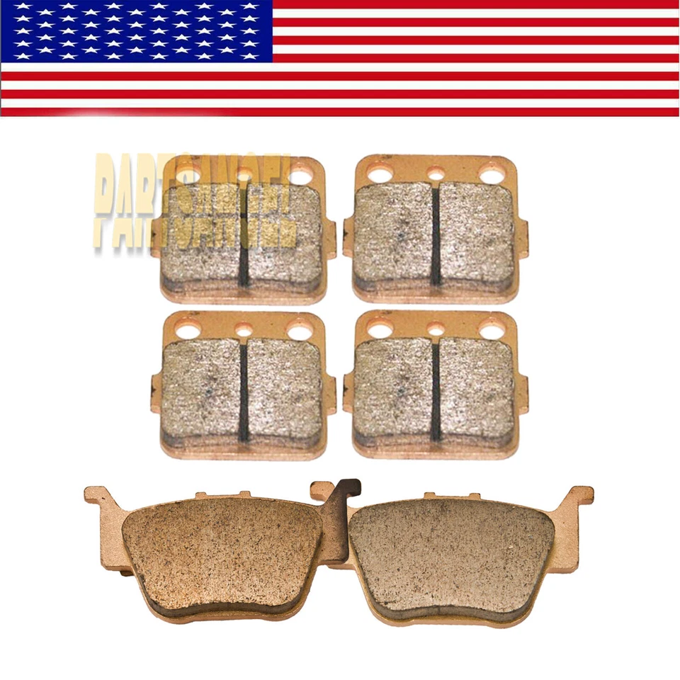 F+R Sintered Brake Pads For Honda Foreman Rubicon 500 TRX500FM 5/6/7 2015 2016 - Image 1 of 1