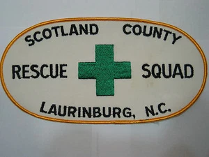 Rescue Squad Scotland County Patch Older Lg Jacket Patch - Picture 1 of 3