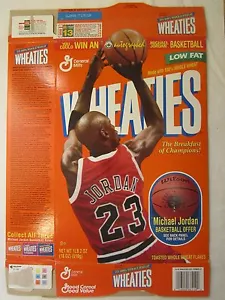 Empty WHEATIES Cereal Box 1997 MICHAEL JORDAN 18 oz Series 91 - Picture 1 of 2