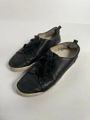 Margaret Howell Idea 女式 JP 23.5/US 尺码 5.5 黑色皮革运动鞋 — 第 1/4 张图片