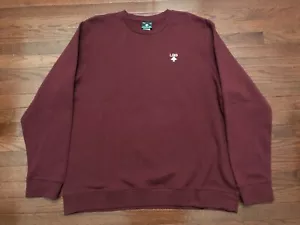 NUOVA FELPA LIFTED RESEARCH GROUP UOMO 2XL XXL BORDEAUX BIANCO LRG CREW NUOVA CON ETICHETTE v - Foto 1 di 6